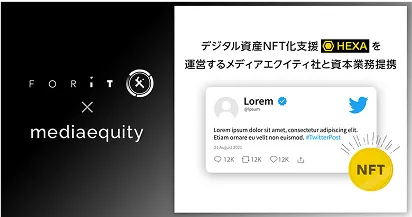 Capital and Business Alliance with Media Equity Co., Ltd.